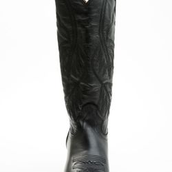 Ydellwind Black Leather Women's  Boots Size 8.6-9.