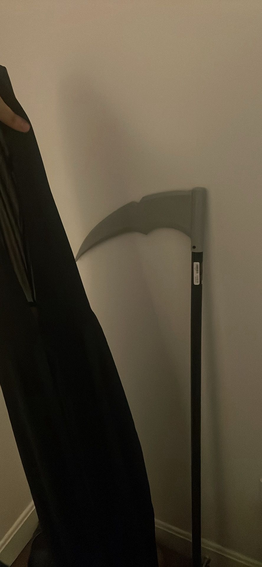 Plastic Scythe And Hooded Cape Halloween Costume