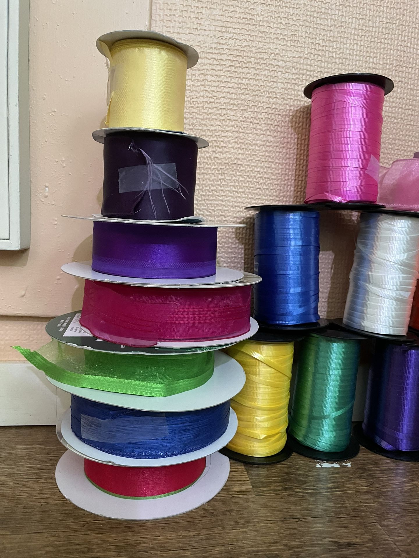 Huge Lot of Ribbon – Satin, Curling & Sheer (Craft, Gift, Decor)