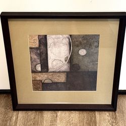 🚨Bargain: 🏞️  “Spherical Motion” Framed Artwork by Norm Olson, Glass, Hang Wire (brand new)