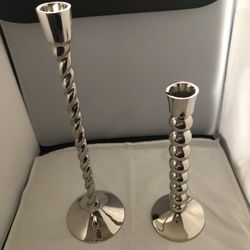 Anthropologie Silver Candlestick Holder🔥🔥🔥🔥
