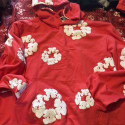 Denim Tear Red Hoodie Xl