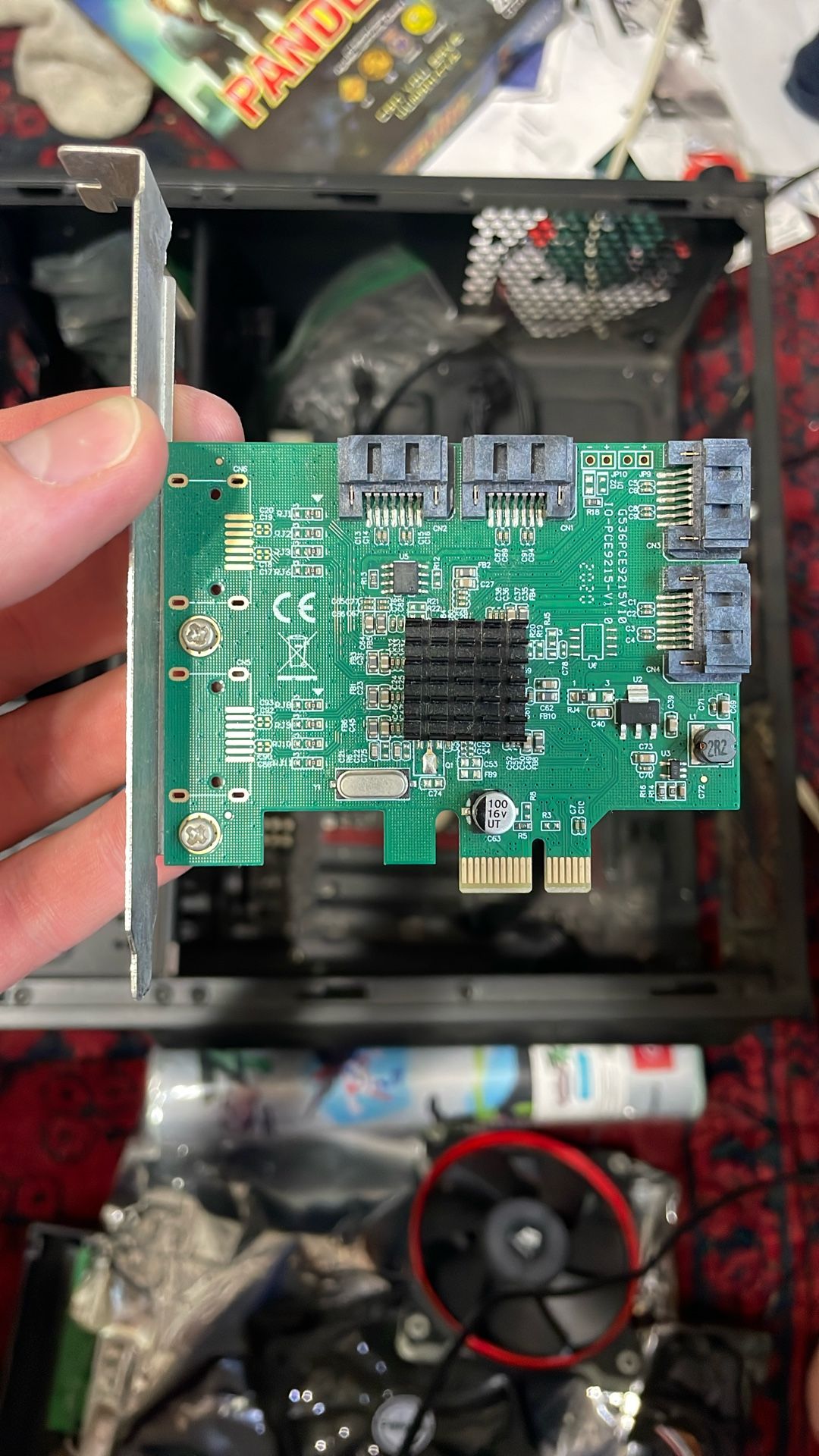 PCIe SATA controller card