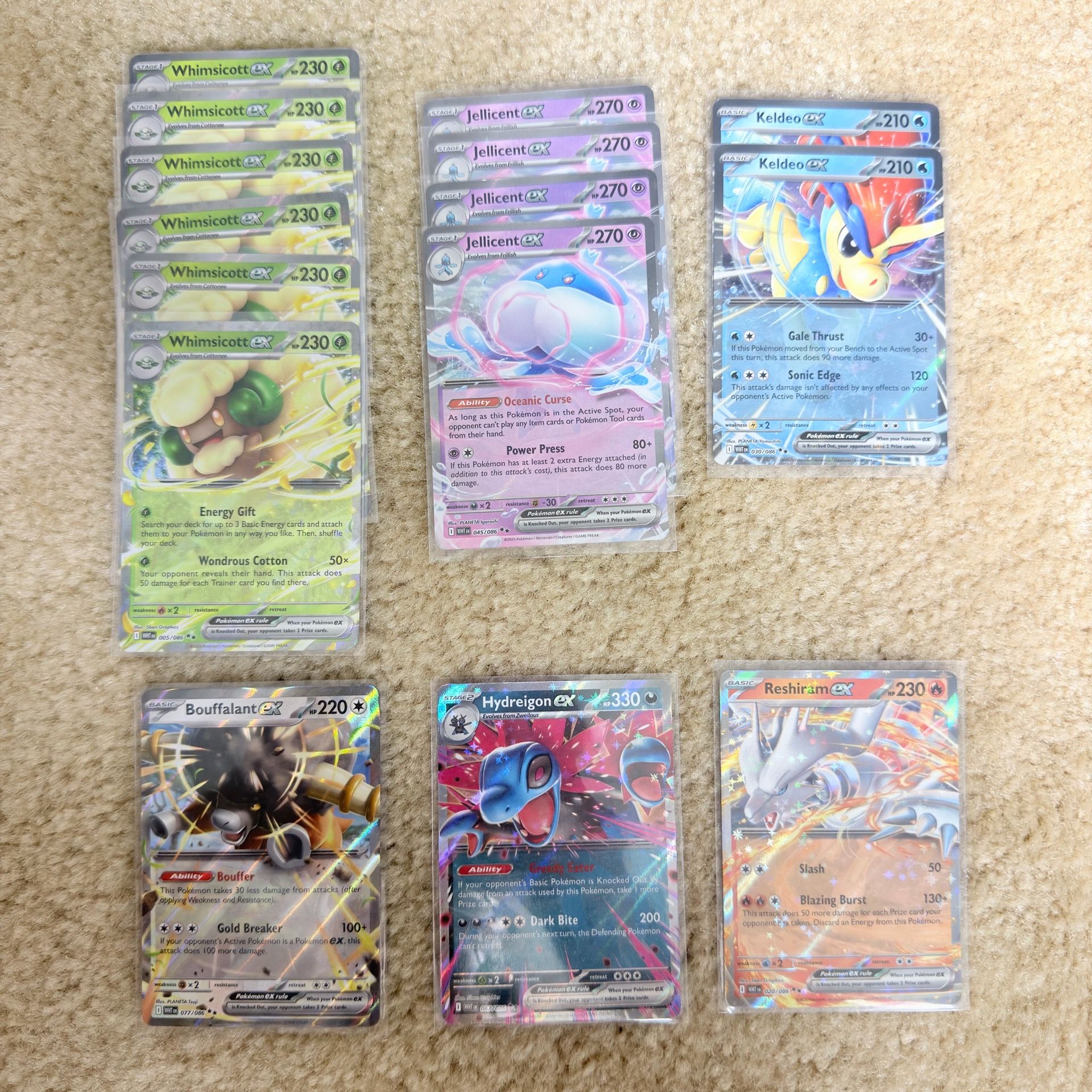 Pokemon White Flare EX Card Lot - 15 cards