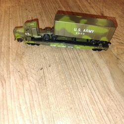 Army Truck On Train H/O Series