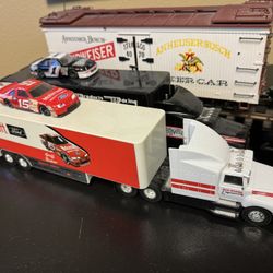NASCAR Classic Ford Team Semi And Race Car 