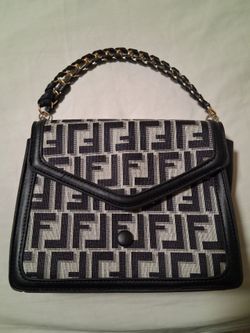 FF Monogram Mini Handbag with Chain Handle