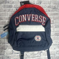 NWT Converse All Star Varsity Backpack Laptop Sleeve ONE SIZE (Navy/Red)
