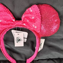 Disney Pink Minnie Mouse Sequined Ears