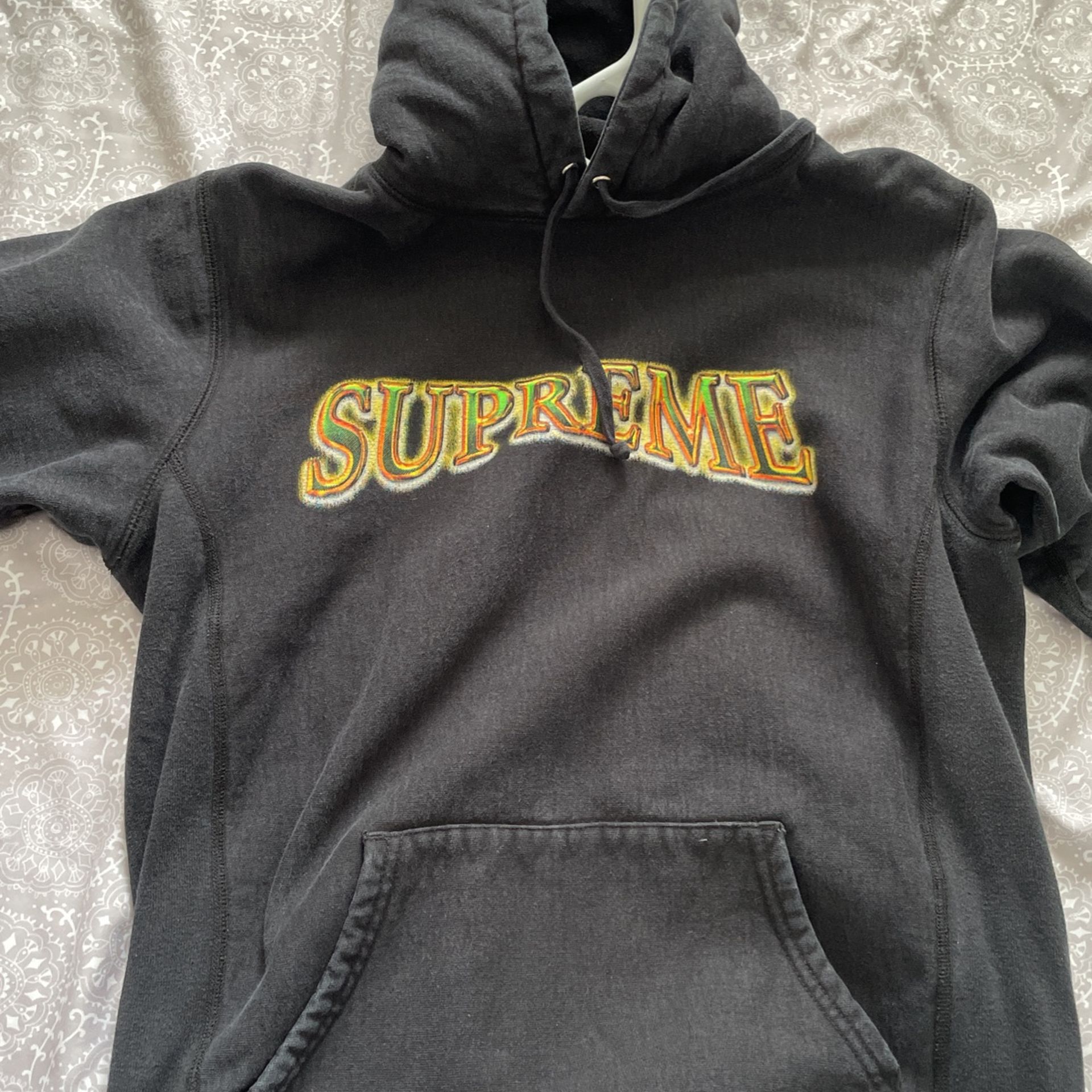 Size Large Supreme Metallic Arc Hooded Sweatshirt