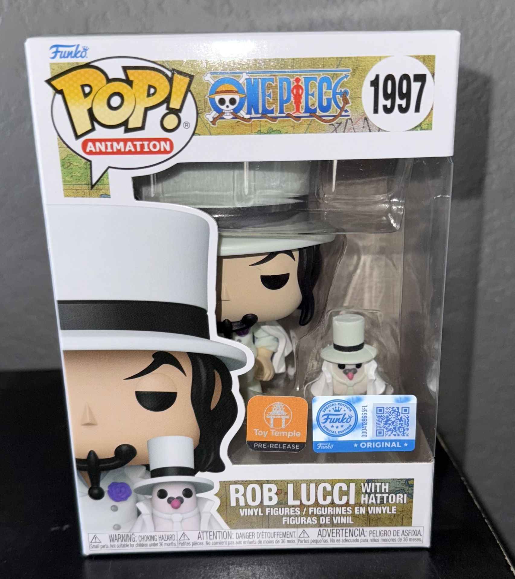 Funko Pop! One Piece ROB LUCCI 1997 Toy Temple PreOrder Exclusive