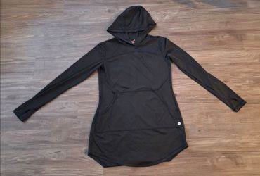 Avalanche Outdoor Supply Co Black Performance Sun Hoodie Tunic Dress Medium M