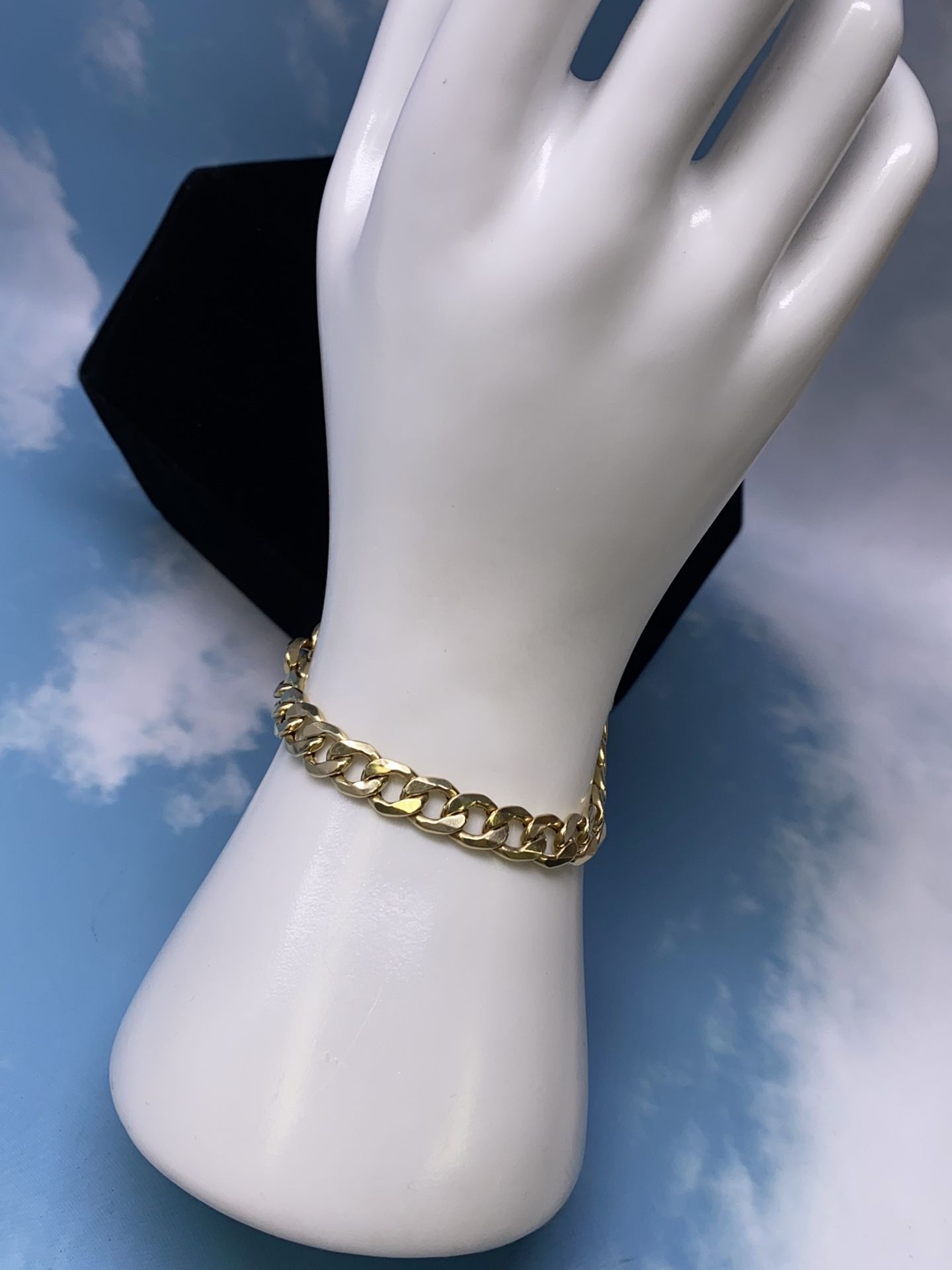10K Curb Bracelets