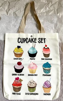 Cupcake canvas tote 🧁