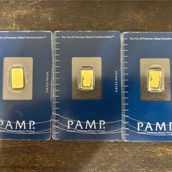 10g And 1oz Gold pamp
