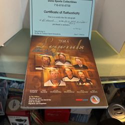 Induction 2014 Edition Legends The Official Program Of The Hockey Hall Of Fame Signed By Dominic Hasek 