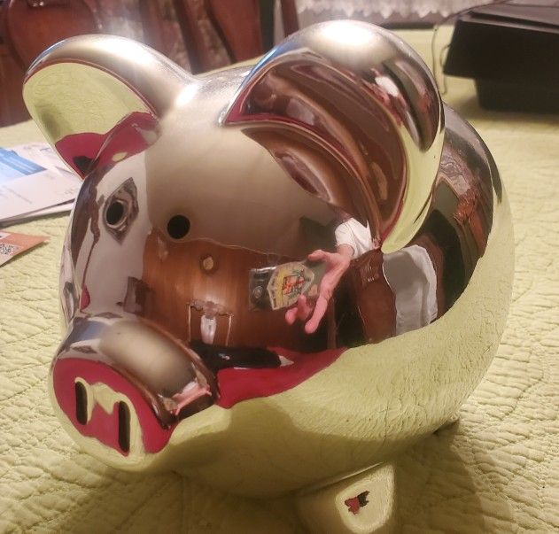 CHROME PIG BANK
