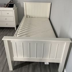 White Twin Bed