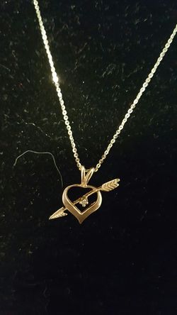 10k solid yellow gold chain 18"