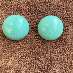 Vintage Enamel Dome Stud Earrings