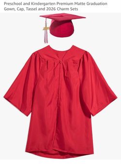 Kids Graduation Gown Cap and Tassel Set