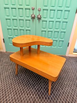 Mid-century vintage BOOMERANG side table end table nightstand
