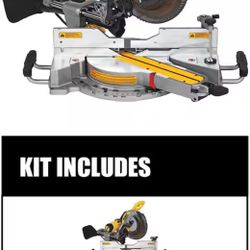 15 Amp Corded 12 in. Double Bevel Sliding Compound Miter Saw, Blade Wrench and Material Clamp