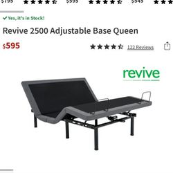 Adjustable Queen size bed frame end mattress