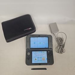 Nintendo "New" 3DS XL Gray Handheld Game Console with Charger & Travel Case P816408-S1
