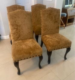 Upholstered Dining Side Chairs (4)