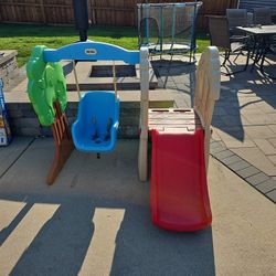 Little Tikes Slide And Swing Set