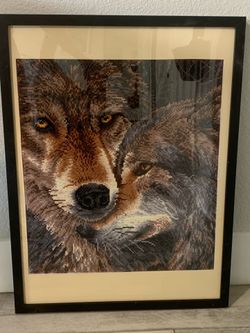 Framed diamond dot art