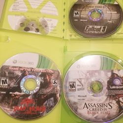 Fallout 3 GOTY, Dead Island GOTY, Assassin's Creed 4 Black Flag For Xbox 360 (One And Series X/S Compatible)