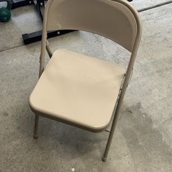 3  Metal Chairs Clean Like New If Like Also Have Long Table 