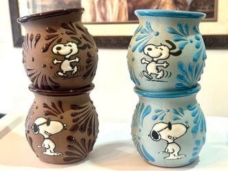 10oz Snoopy Talavera cups $8 each or 2x15