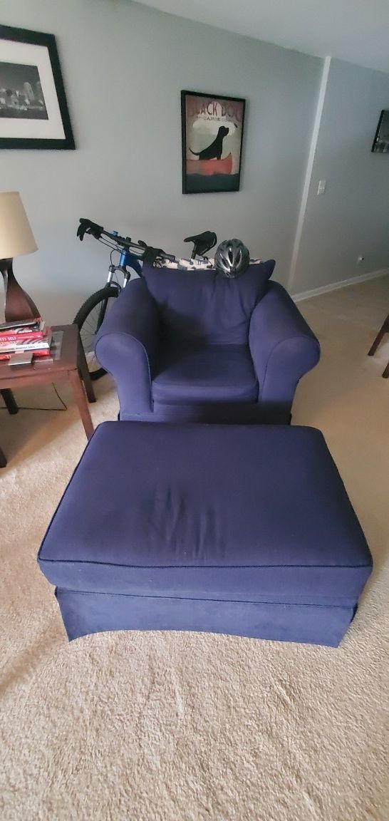 Sleeper Sofa with Chair Footrest with Storage
