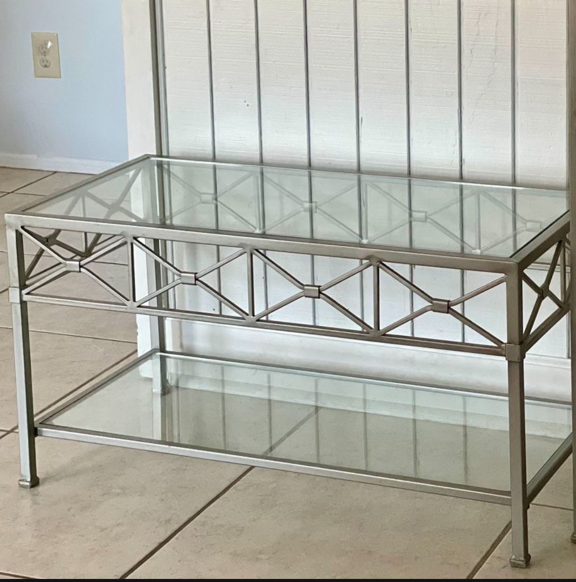 Pier 1 Imports glass coffee table