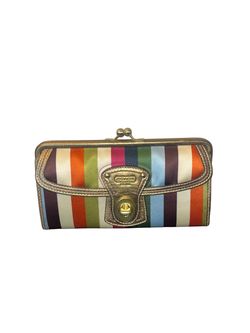 Coach Legacy Stripe Kisslock Wallet