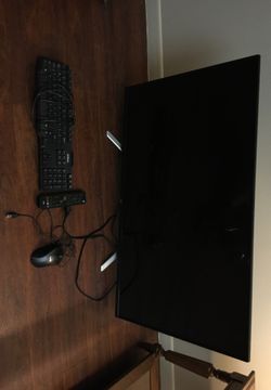 TV, keyboard and mouse