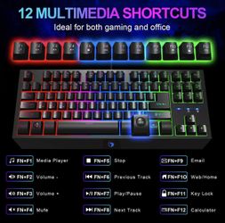 G20 compact gaming keyboard 87 key backlit