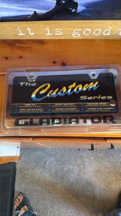 License plate cover for jeep gladiator