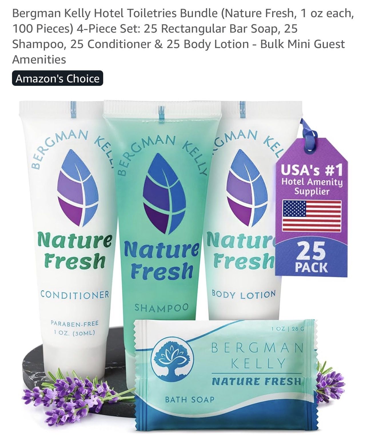 100 Piece Hotel Toiletries Bundle - Shampoo and Conditioner