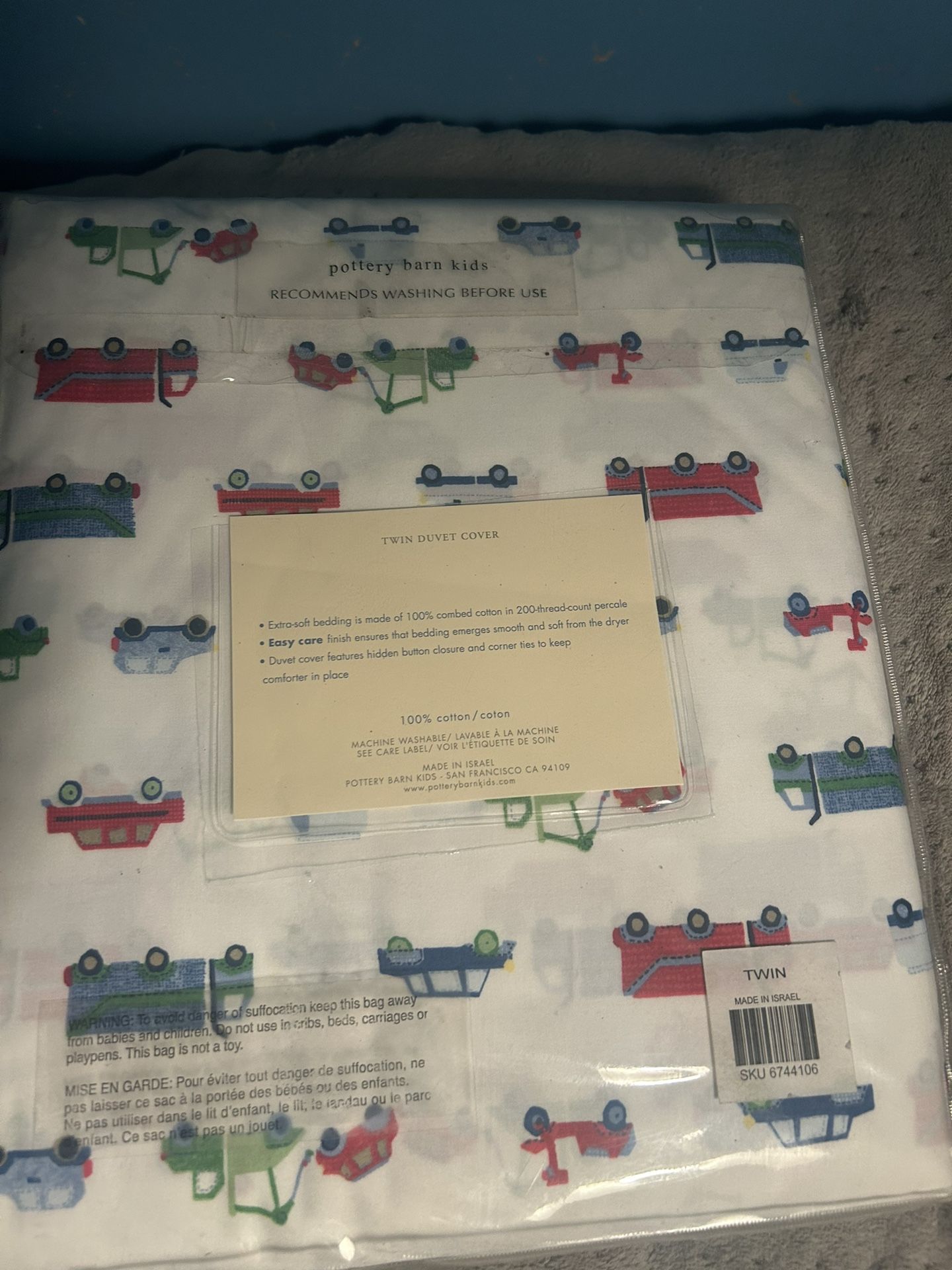 Pottery Barn Sheets : Cars and Trucks