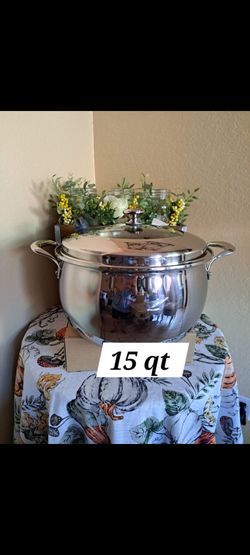 CALDERO DE 15 QT DE ACERO INOXIDABLE 5-PLY VIDA SANA PRINCESS HOUSE 🌹⚘️