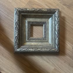 Antique Picture Frame. Made In Sweden. Gold 11.5 Inch Outer 3.25 Inch Inner.  Please Contact Seller If You Are Interested In Purchasing. 
