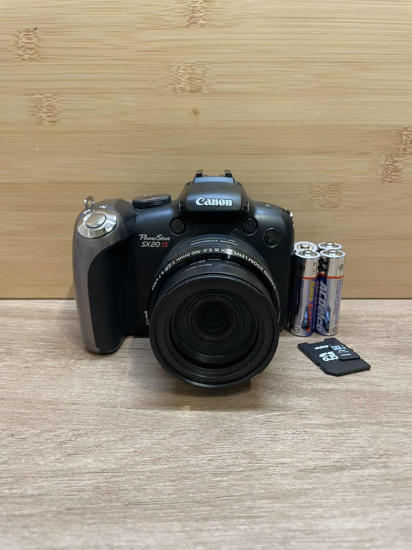 Canon Powershot SX20 IS Black Digital Camera - Tested Works