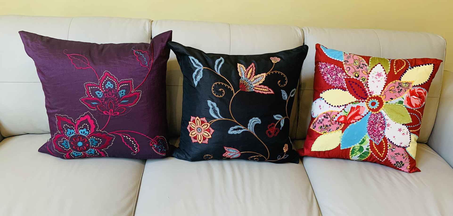 Gorgeous Silk Couch Pillows