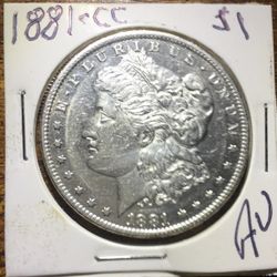 1881 CC Morgan Silver Dollar - Carson City AU +++ Nice Presentation