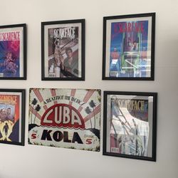 Scarface Comic Books Framed