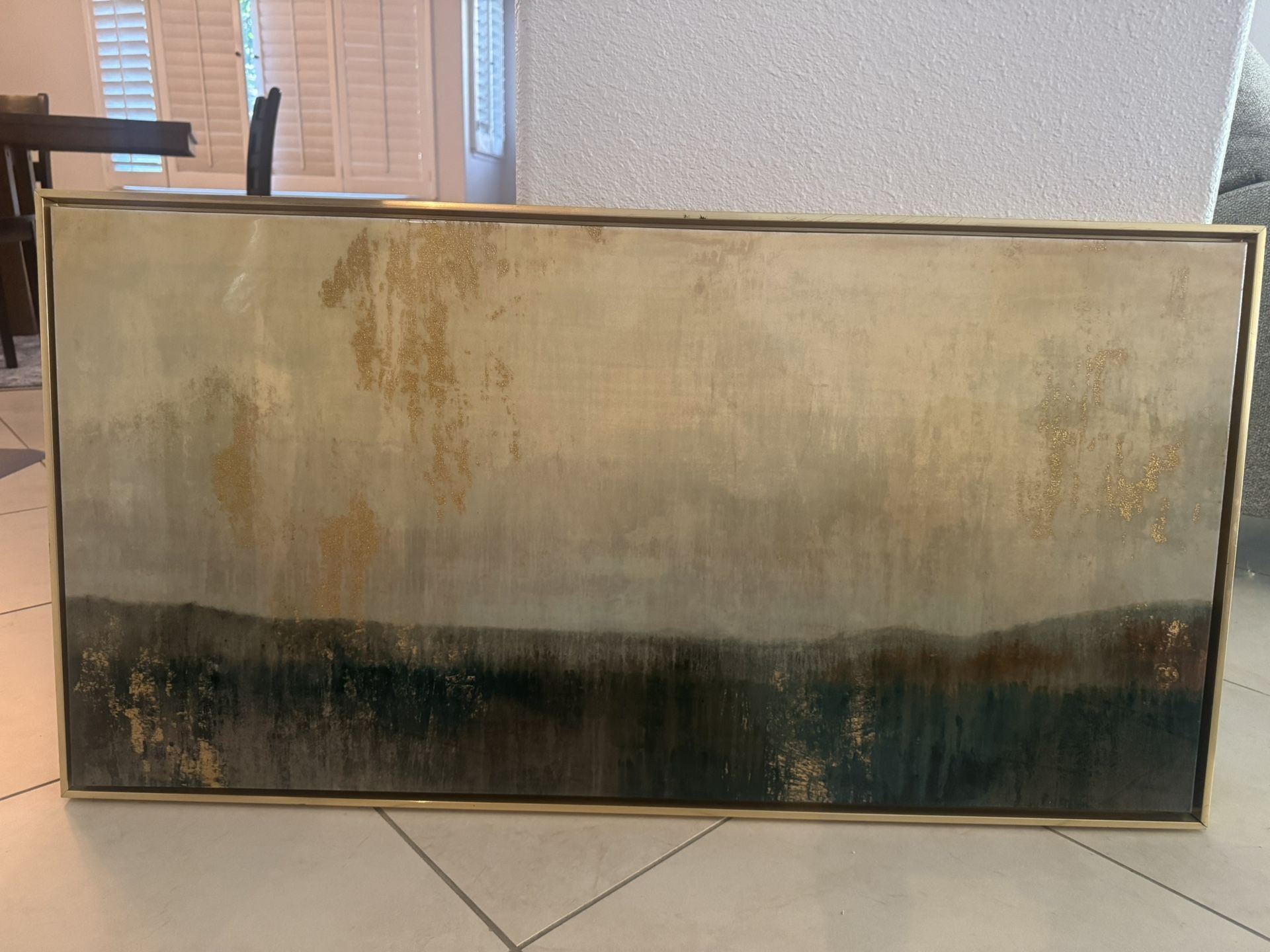 Gold Framed Abstract Art